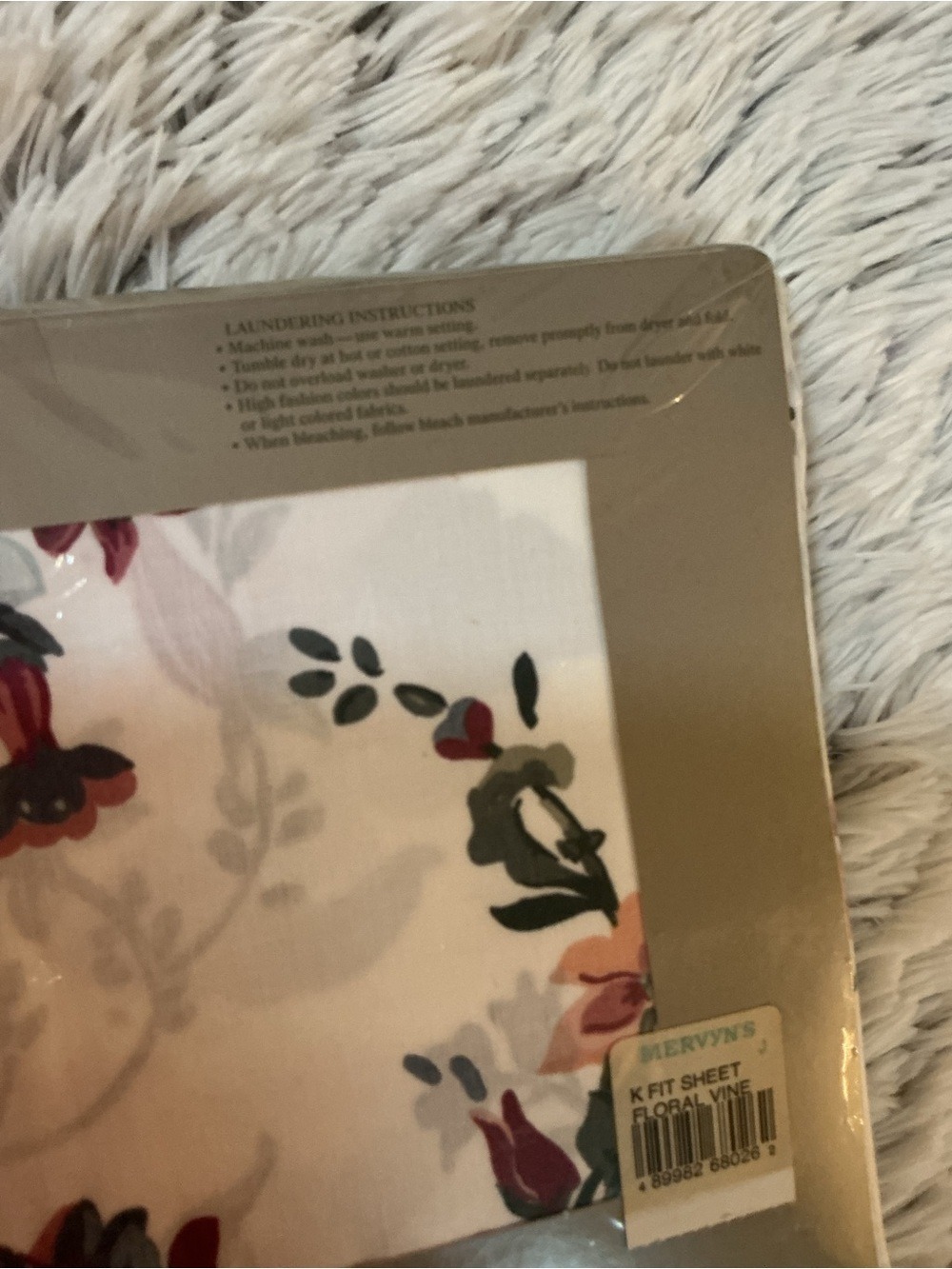 Galleria King Flat Sheet & 2 Standard Pillowcases Floral Bedding Set New - Picture 12 of 12